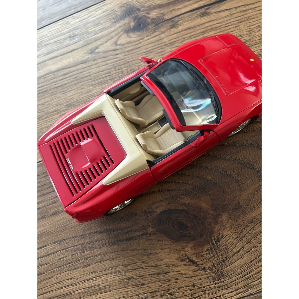 Hot Wheels 1998 Ferrari F355 Spider Red 1:18 Diecast Model Car Mattel - Picture 9 of 9